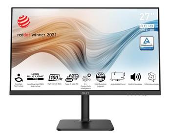 MSI monitor Modern MD272XP, 27" IPS/FHD 100Hz/1ms/HDMI/DP/USB-A,B,C/Výškově nast