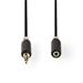 Nedis CABW22050AT10 - Stereofonní Audio Kabel | 3,5mm Zástrčka - 3,5mm Zásuvka | 1 m | Antracit