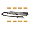 Nedis CCBW64775AT02 - Dokovací Stanice | USB 3.2 Gen 1 | USB-C™ Zástrčka | RJ45 Zásuvka / SD / Výstup HDMI™ / 2x USB-C™
