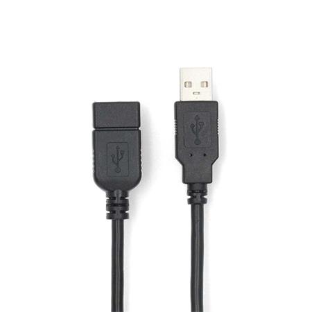 Nedis CCGL60010BK30 - USB Kabel | USB 2.0 | USB-A Zástrčka | USB-A Zásuvka | 3.00 m | Černá