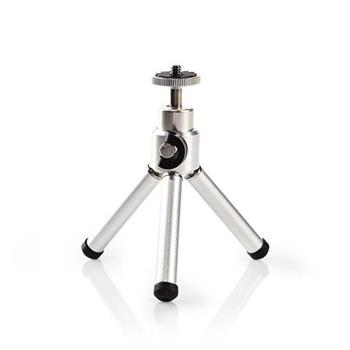 Nedis TPOD1000GY - Stativ | max. 0.8 kg | 11 - 14.5cm | 1 Segment | Kuličková hlava | taška | ABS / Ocel | Stříbrná