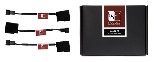 octua NA-SAC5, redukce SATA na 4-pin