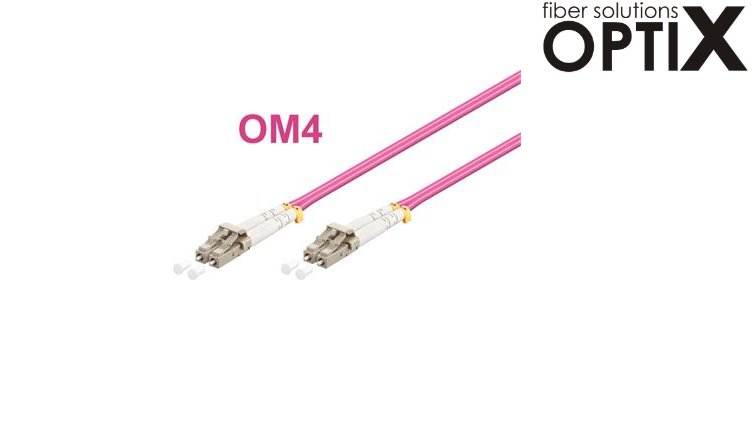 OPTIX LC-LC Optický patch cord 50/125 0,5m OM4 Duplex