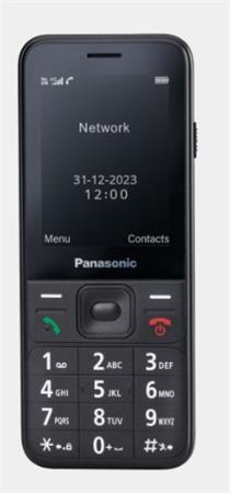 Panasonic KX-TF200 mobilní telefon pro seniory - barevný displej 2,4", fotoaparát, USB-C, černý