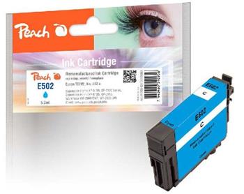 PEACH kompatibilní cartridge Epson 502C cyan, (C13T02V24010) 5.2ml