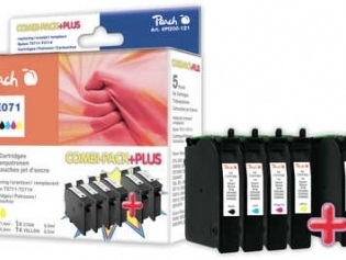 PEACH kompatibilní cartridge Epson T0895 MultiPack Plus, 2xBlack, Cyan, Magenta, Yellow, 2x 8,1 ml, 3x 6,2 ml