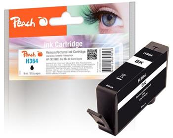 PEACH kompatibilní cartridge HP No.364, new chip, black, 9 ml