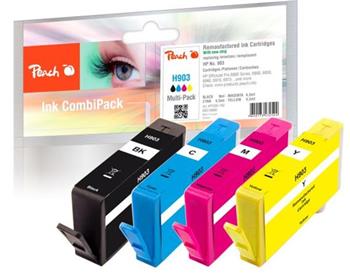 PEACH kompatibilní cartridge HP No. 903, Multi-Pack1x bk,c,m,y, OEM čip