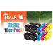 PEACH kompatibilní cartridge HP No. 934/935XL, Combi pack (10), 4x bk, 2x c,m,y; 4x49/6x12ml