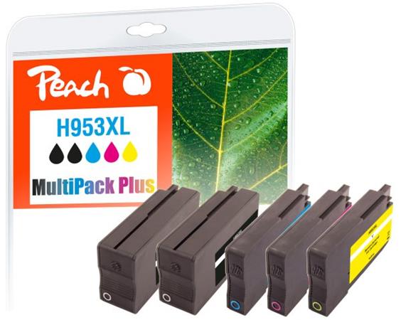PEACH kompatibilní cartridge HP No. 953XL, Multi-Pack-Plus, 2x bk, 1x c,m,y; 2x43/3x20ml, NEW čip