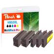 PEACH kompatibilní cartridge HP No. 953XL, Multi-Pack-Plus, 2x bk, 1x c,m,y; 2x43/3x20ml, NEW čip