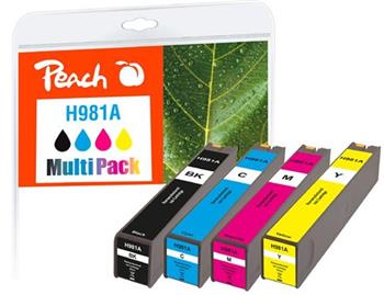 PEACH kompatibilní cartridge HP No. 981A, Multi-Pack1x ink bk,c,m,y