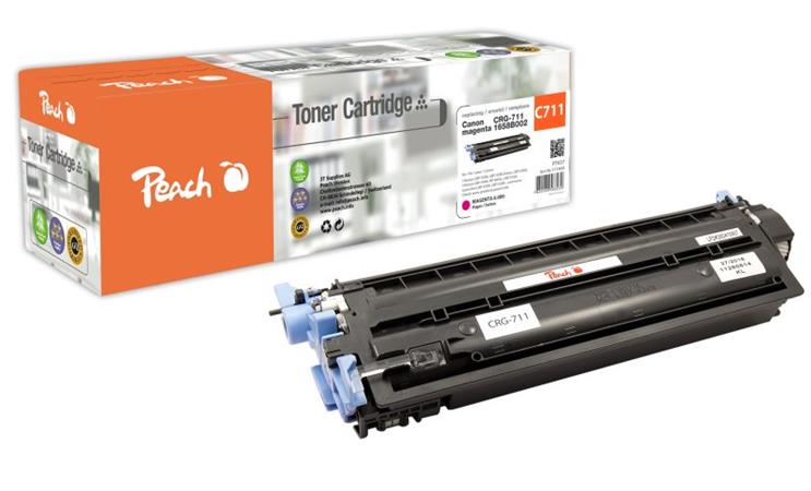 PEACH kompatibilní toner Canon CRG-711BK, černá, 6000str.