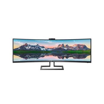 Philips LCD 499P9H 48,8" zakřivený VA/5120x1440@70Hz/5ms/450cd/2xHDMI/DP/3xUSB/USB-C dock/RJ45/Webcam/Repro/HAS/VESA