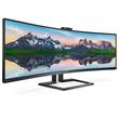 Philips LCD 499P9H 48,8" zakřivený VA/5120x1440@70Hz/5ms/450cd/2xHDMI/DP/3xUSB/USB-C dock/RJ45/Webcam/Repro/HAS/VESA