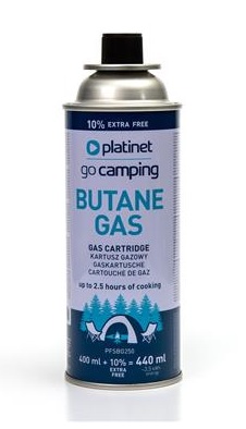 PLATINET BUTANE GAS CARTRIDGE 250g 440 ml 2,5h