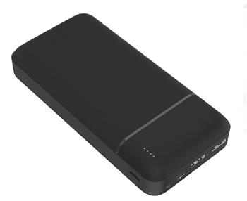 PLATINET POWER BANK 20000mAh Polymer ABS Texture Black