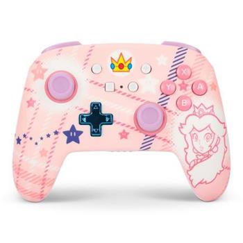 PowerA Enhanced Nabíjecí bezdrátový herní ovladač pro Nintendo Switch - Super Mario Princess Peach Plaid