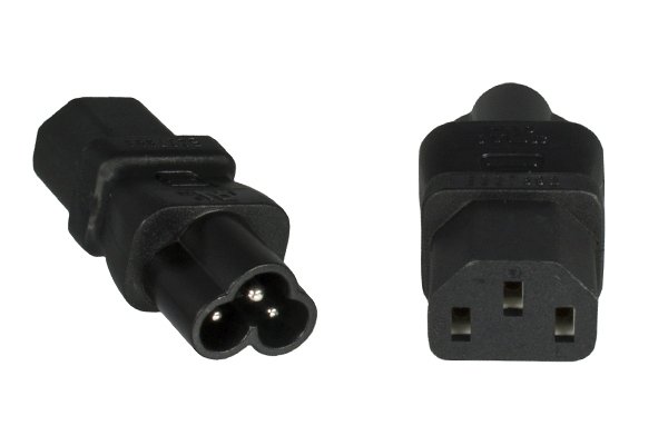 Premium Cord Adaptér IEC C13 female na IEC C6 male "trojlístek" napětí 230V, 2.5A