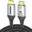 PremiumCord Ultra High Speed HDMI 2.1 optický fiber kabel 8K@60Hz,zlacené 5m