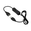 PremiumCord USB 2.0 kabel prodlužovací s vypínačem, A male- A female,1m černá
