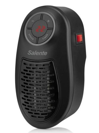 Salente HotHeat, teplovzdušný mini ventilátor, 500 W, černý