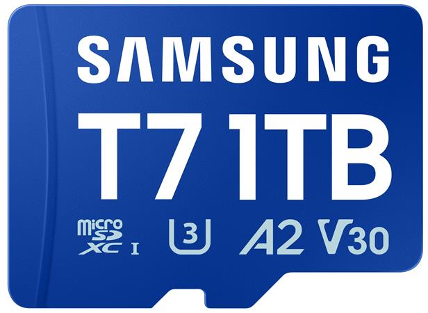 Samsung T7/Micro SDXC/1TB/UHS-I U3 / Class 10/Modrá + Adaptér