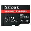 SanDisk Express microSD Card, 512GB Up to 880MB/s Read, Up to 650MB/s Write, 210MB/s Sustained Write, U3, C10