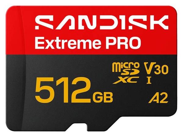SanDisk Extreme PRO microSD UHS-I 512GB 250MB/s(R) / 170MB/s(W)