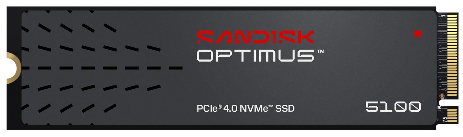 SANDISK OPTIMUS 5100 SSD NVMe 1TB PCIe, Gen4, (R:6700, W:7100MB/s)