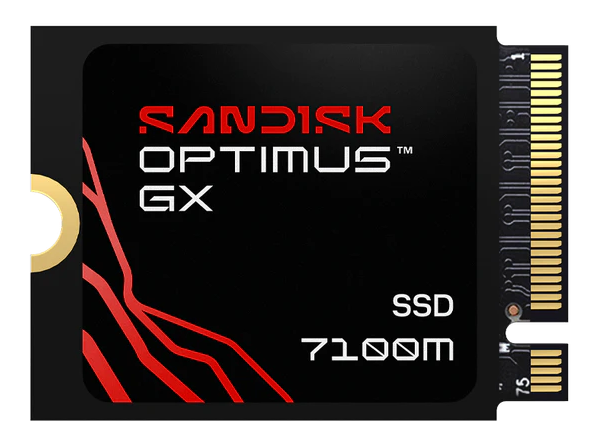 SANDISK OPTIMUS GX 7100M SSD NVMe 2TB PCIe, Gen4, M.2 2230, (R:7250, W:6900MB/s)