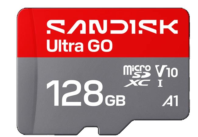 SanDisk Ultra GO microSDHC UHS-I Card 128GB MicroSD 190MB/s Read Full HD video