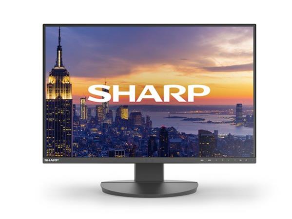 Sharp 24" EA242W Black - 1920x1200, IPS, W-LED, DP, HDMI, DP-OUT, LAN, USB-C, 150 mm height adjustable