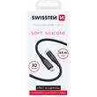 SWISSTEN DATOVÝ KABEL SOFT SILICONE USB-C / LIGHTNING 0,4 M ČERNÝ