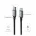 SWISSTEN DATOVÝ KABEL TEXTILE II USB-C / LIGHTNING 1,5 M ČERNÝ