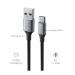 SWISSTEN DATOVÝ KABEL TEXTILE II USB / USB-C 1,5 M ČERNÝ