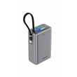 SWISSTEN POWER BANK CESTOVNÍ 25000 mAh (96.25Wh) 100W S INTEGROVANÝM KABELEM USB-C ŠEDÁ