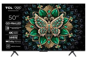 TCL 50C6K SMART TV 50" QLED/4K UHD/Mini LED/144Hz/4xHDMI/USB/LAN/GoogleTV