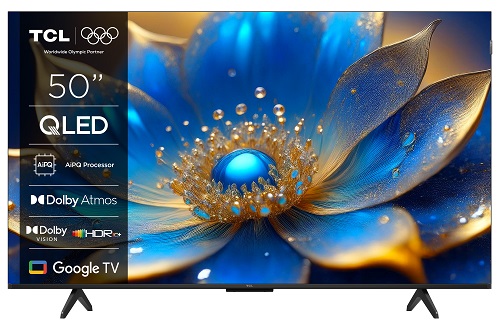TCL 50P79K SMART TV 50" QLED/4K UHD/Direct LED/3xHDMI/2xUSB/LAN/GoogleTV REPASOVANÝ KUS