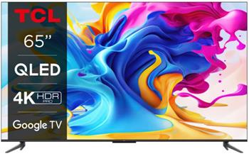 TCL 65C645 TV SMART Google TV QLED/165cm/4K UHD/3100 PPI/50Hz/Direct LED/HDR10+/Dolby Atmos/DVB-T/T2/C/S/S2/VESA