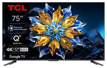 TCL 75C655 Pro SMART TV 75" LED/4K UHD/Full Array LED/3xHDMI/USB/LAN/GoogleTV