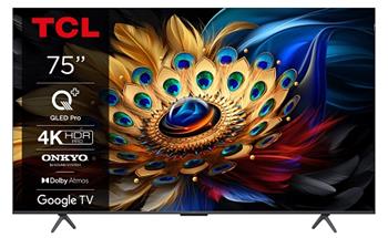 TCL 75C655 SMART TV 75" LED/4K UHD/Direct LED/3xHDMI/USB/LAN/GoogleTV