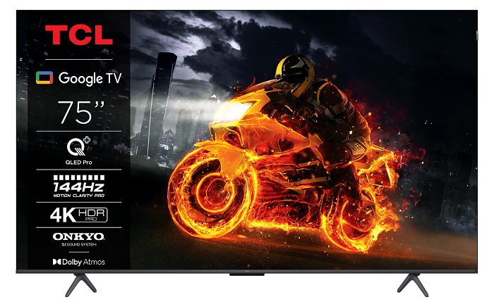 TCL 75C75B SMART TV 75" QLED/4K UHD/Direct LED/144Hz/4xHDMI/USB/LAN/GoogleTV