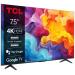 TCL 75V6B SMART TV 75" LED/4K UHD/Direct LED/3xHDMI/2xUSB/LAN/GoogleTV