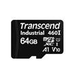 Transcend 64GB microSDXC460I UHS-I U1 V10 A1 3K P/E (3D TLC) průmyslová paměťová karta, 100MB/s R, 85MB/s W, černá