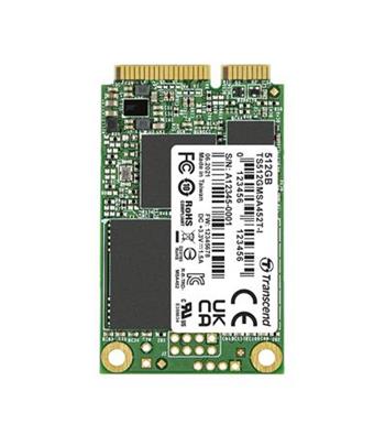 TRANSCEND MSA452T-I 512GB Industrial 3K P/E SSD disk mSATA, SATA III 6Gb/s (3D T