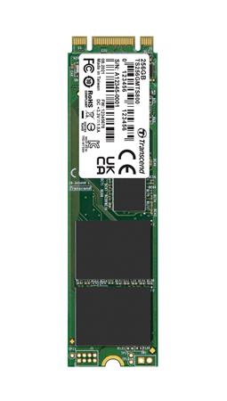 TRANSCEND MTS800 256GB SSD disk M.2 2280, SATA III 6Gb/s (MLC), 530MB/s R, 460MB/s W, tray