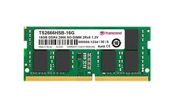 Transcend paměť 16GB SODIMM DDR4 2666 2Rx8 1Gx8 CL