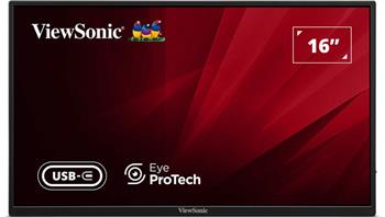 Viewsonic VA1650 přenosný 16" 1920x1080@60Hz/250cd/7ms/60Hz/HDMI/USB-C/Repro
