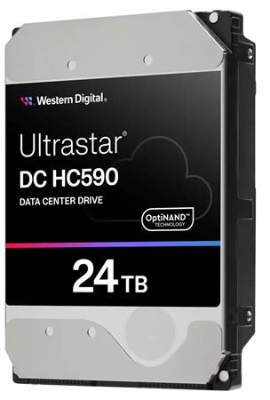 WD Ultrastar HDD 24TB DC HC590 3.5in 26.1 512 7200RPM SATA ULTRA 512E SE NP3 WUH722624ALE6L4)